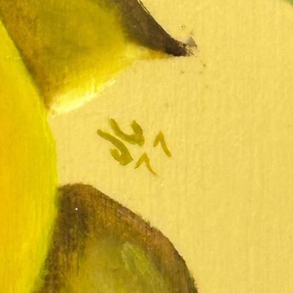 Vintage Hand-Painted Wooden Lemon Wall Plaque Key Holder Hook 1977 Cottagecore - Picture 3 of 12